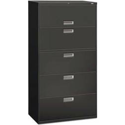 Hon 5 Drawers Lateral Lockable Filing Cabinet Charcoal