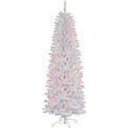 Puleo International 4.5' 150-Light Artificial Fir White Christmas Tree