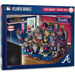 YouTheFan Atlanta Braves Purebred Fans 18'' x 24'' A Real Nailbiter 500-Piece Puzzle