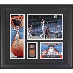 Fanatics Oklahoma City Thunder Shai Gilgeous-Alexander Framed Player Collage with a Piece of Team-Used Basketball