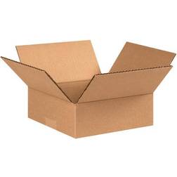 Flat Cardboard Corrugated Boxes 9"x9"x3" 25-pack