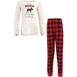 Hudson Kid's Family Holiday Pajamas - Moose Wonderful Time