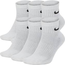 Nike Everyday Cushioned Ankle Sock 6-pack - White/Black