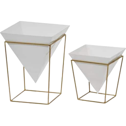 CosmoLiving by Cosmopolitan Contemporary Planter 2-pack