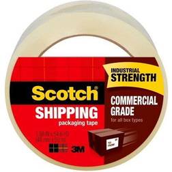 Scotch Commericial Grade Packaging Tape Clear 2 x 60 yds 1 Roll