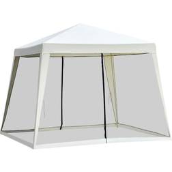 OutSunny 10 x 10 Beige Cabana Outdoor Canopy