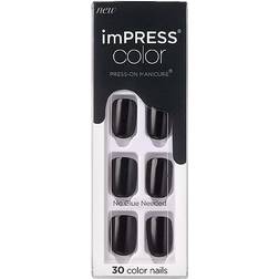 Kiss ImPRESS Color Press-On Manicure All Black