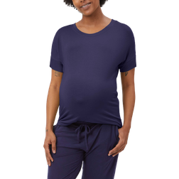 Stowaway Collection Maternity Loungewear Top Navy