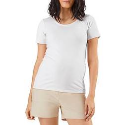 Stowaway Collection Mama Maternity Tee White