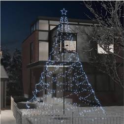 med metallstång 1400 LED kallvit 5 m Weihnachtsbaum