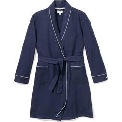 Flannel Contrast-Piping Robe, 2-14 11-12
