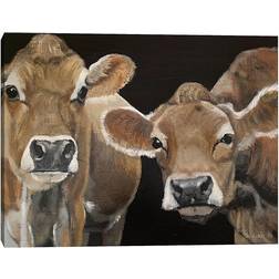 Master Piece Hello There Cows Canvas Wall Art, Multicolor, 22X28