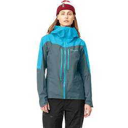 Norrona Women's Walking and Mountaineering Clothing Falketind Gore-Tex Paclite Jacket W's Aquarius/North Atlantic for Women, in Softshell