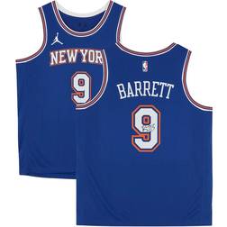 Fanatics New York Knicks RJ Barrett Autographed Jordan Brand Blue Icon Swingman Jersey