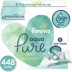 Pampers Aqua Pure Wipes 8x56pcs
