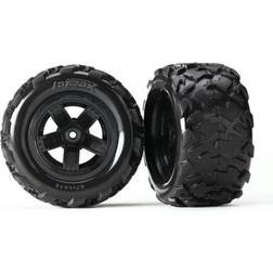 Traxxas Tyres & wheels, assembled, glued (Teton 5-spoke wheels, Teton Tyres) (2) TRX7672