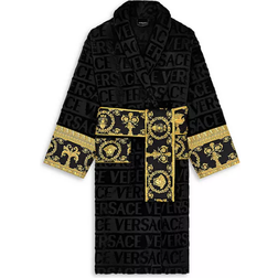 Versace I Heart Baroque Bath Robe - Black