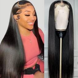 Iris Queen HD Straight Lace Front Wig 20 inch Natural Black