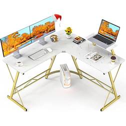 Mr IRONSTONE Workstation With Large Monitor Stand Writing Desk 50.8x50.8"