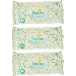 Pampers Sensitive Wipes 18 Count 3 Pack
