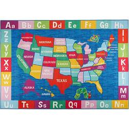 Eric Carle USA Map Kids Area Rug 6.6x9.5"