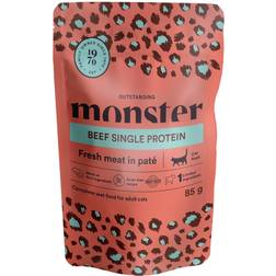 Monster Cat Pouches Adult Beef 85