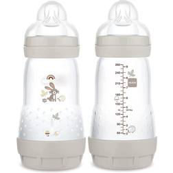 Mam Easy Start Matte Anti-Colic Baby Bottles Medium Flow Nipples 2-pack