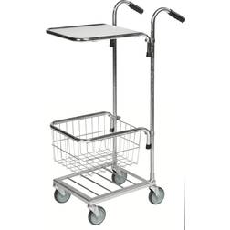 Konga Mekaniska mek Compact platform trolley, 1 shelf, 1 basket, max. load 35 kg
