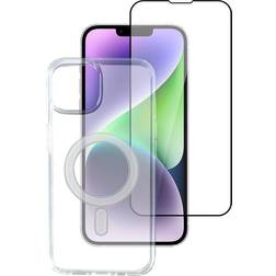 4smarts iPhone 14 Plus Second Glass X-Pro 360° Protection Set Premium MagSafe Kompitabel (Cover Skærmbeskyttelsesglas)