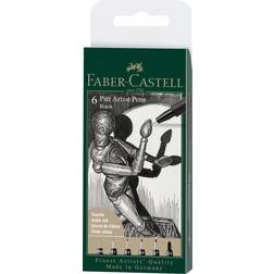 Faber-Castell 6 pitt Artist Pen, brush Black (167154)