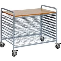Konga Mekaniska mek Professional drying trolley, max. load 100 kg, 10 shelves
