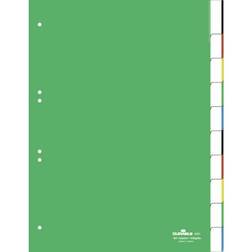 Durable INDEX SET 10 with Cover Sheet and 10 division sheets blank