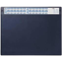 Durable skriveunderlag Deskmat med udskiftelig dækplade mørkeblå