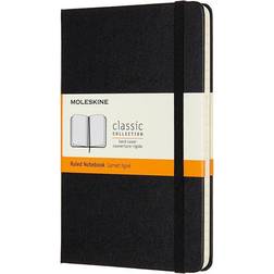 Moleskine Medium Ruled Hardcover Notebook: Black