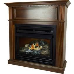Pleasant Hearth Vent-Free Fireplace — 27,500 BTU, 42Inch, Natural Gas, Cherry Finish, Model VFF-PH26NG cherry