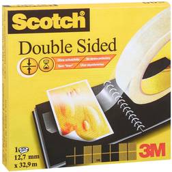 Scotch dobbeltklæbende tape 665 klar 12,7mmx32,9m
