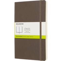 Moleskine Classic Professional Notebook, 5" x 8.25" Unruled, 96 Sheets, Earth Brown (715536) Earth Brown