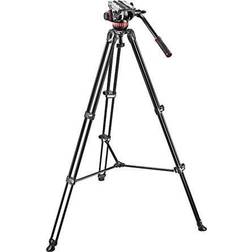Manfrotto MVH502A 2-section Aluminum Tripod with Fluid Head Black #MVK502AM-1