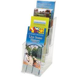 Clear Staples Literature Holder, Crystal Plastic (77701) Quill