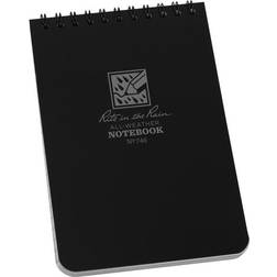 Rite in the Rain All-Weather Pocket Notebook, 4" x 6" 50 Sheets, Black (746) Black