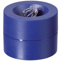 Maul Klammernspender mit Magnet Höhe 6cm blau
