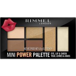Rimmel Mini Power Palette Palette For The Entire Face Shade 02 Sassy 6.8 g