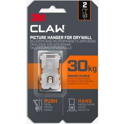 3M CLAW Drywall 2 Pack Picture Hanger 30kg wilko Bildekrok