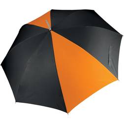 KiMood Unisex Auto Opening Golf Umbrella (One Size) (Black/ Orange)