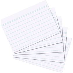 Herlitz 1150507 Index Cards, Pack of 100 A6 Bianco