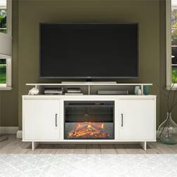 Ameriwood Home Merritt Avenue Electric Fireplace TV Console, White