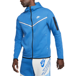 Nike Tech Fleece Full-Zip Hoodie - Dark Marina Blue/Light Bone