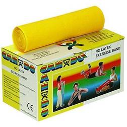 Cando Latex-Free Exercise Band, Yellow, 6 Yard Roll, 1 Roll/Box