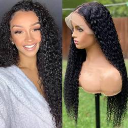 Wikiy Deep Wave Lace Front Wigs 20 inch