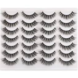 Newcally Faux Mink Lashes 3D Wispy 14-pack